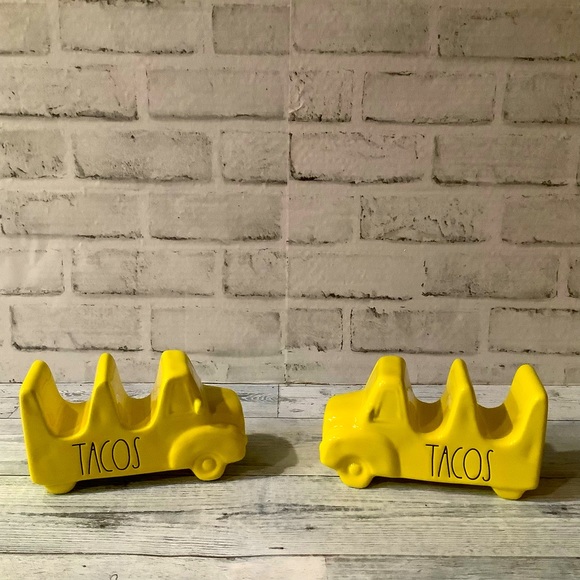 Rae Dunn Set of 2 Truck Taco Holders - Picture 1 of 5